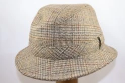 Crambes Pescatore Wol Ruit Taupe Streep Rood