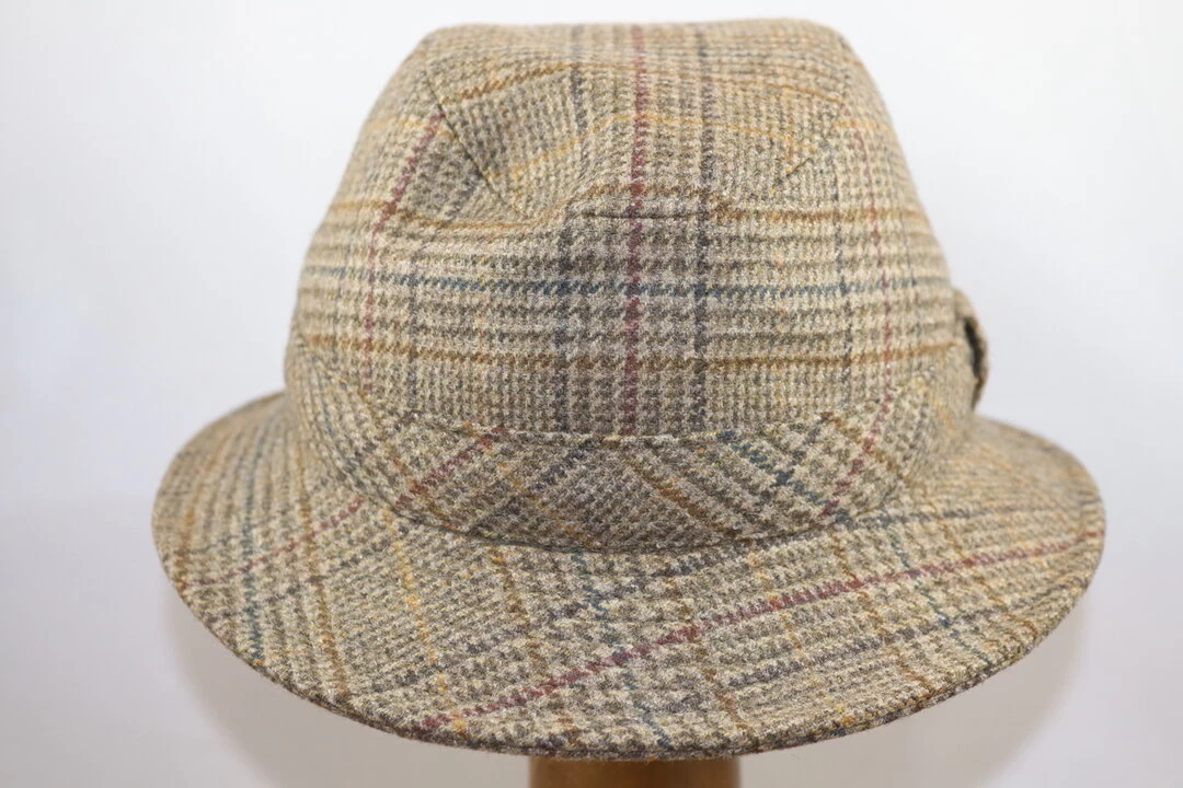 Crambes Pescatore Wol Ruit Taupe Streep Rood 4 Crambes Pescatore Wol Ruit Taupe Streep Rood - Afbeelding 2