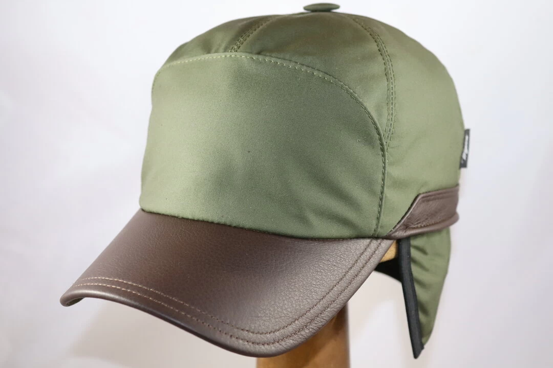 Wigens Baseballcap Wax Met Oorkleppen Olive 6 Wigens Baseballcap Wax Met Oorkleppen Olive - Afbeelding 4