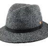 Mayser Hugo Wol Spikkel Tweed GRIJS ZWART -Hoeden Winkel 1806638577