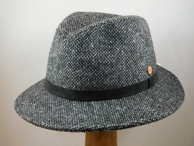 Mayser Hugo Wol Spikkel Tweed GRIJS ZWART 4 Mayser Hugo Wol Spikkel Tweed GRIJS ZWART - Afbeelding 2