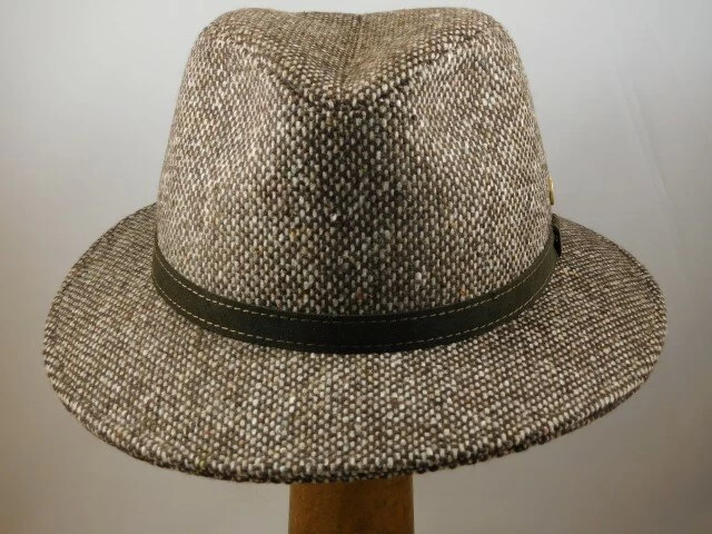 Mayser Hugo Wol Spikkel Tweed BRUIN 4 Mayser Hugo Wol Spikkel Tweed BRUIN - Afbeelding 2