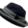 Bronte Clochehoed Bessa Wol Zwart Grijs 2 Bronte Clochehoed Bessa Wol Zwart Grijs -Hoeden Winkel 1808844903