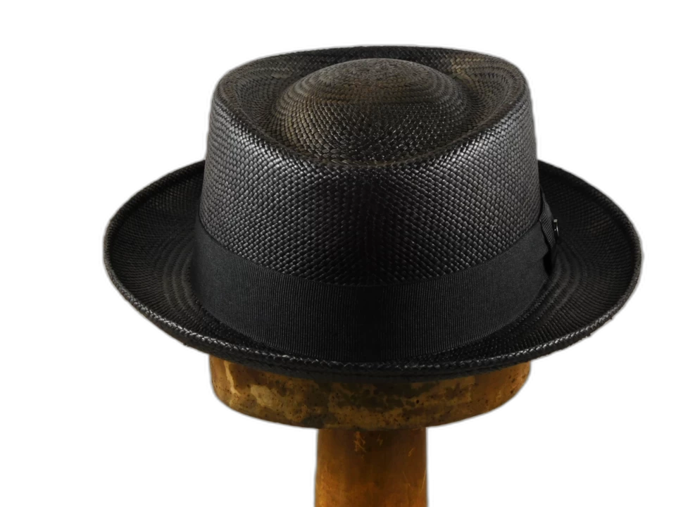 Vintimilla Pork Pie Panama Zwart 4 Vintimilla Pork Pie Panama Zwart - Afbeelding 2