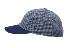 City Sport Baseball Cap Zijde Blauw Wit Dots