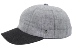 City Sport Baseball Cap Linnen Grijs Ruit