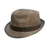 Mida Trilby Lino Visgraat Bruin 2 Mida Trilby Lino Visgraat Bruin -Hoeden Winkel 1813063749