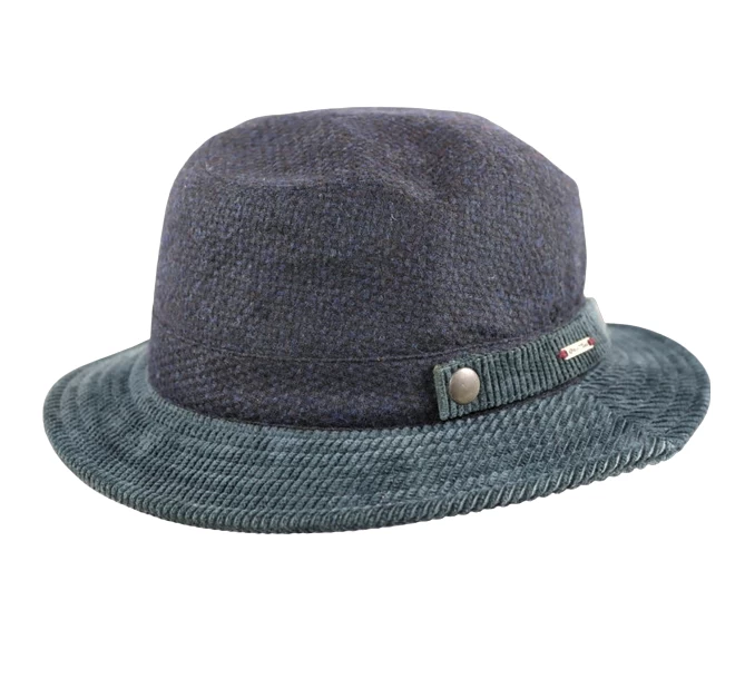 Alfonso D Este Adriatico Tweedhoed Bucket NAVY 3 Alfonso D Este Adriatico Tweedhoed Bucket NAVY