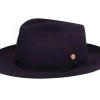 Mayser Fedora Ari Woolfelt Aubergine -Hoeden Winkel 1814161974