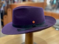 Mayser Fedora Ari Woolfelt Aubergine -Hoeden Winkel 1814161989