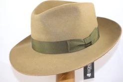 Jose Signes Fedora Gaudi Haarvilt KHAKI -Hoeden Winkel 1814433003