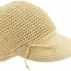 Seeberger Visor Cap Crochet Papierstro Linen -Hoeden Winkel 1866016068
