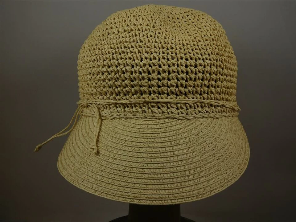 Seeberger Visor Cap Crochet Papierstro Linen 5 Seeberger Visor Cap Crochet Papierstro Linen - Afbeelding 3