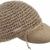 Seeberger Visor Cap Crochet Papierstro Taupe 1 Seeberger Visor Cap Crochet Papierstro Taupe -Hoeden Winkel 1872707706