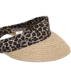 Hatland Olinka Zonneklep Organic Raffia En Katoen Leopard -Hoeden Winkel 1874859723