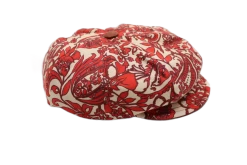 Alfonso Deste Ballonpet Berrettone Viscose Floral Rood 7 Alfonso Deste Ballonpet Berrettone Viscose Floral Rood -Hoeden Winkel 1877701815