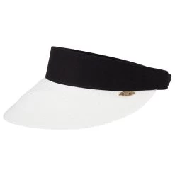 Bronte Zonneklep Evy Cellulose Wit En Zwart