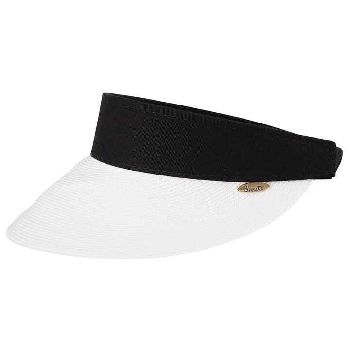 Bronte Zonneklep Evy Cellulose Wit En Zwart 3 Bronte Zonneklep Evy Cellulose Wit En Zwart