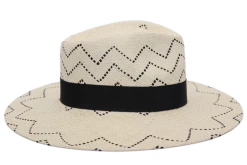 Vintimilla Fedora Brede Rand Panama Star Naturel -Hoeden Winkel 1883481750