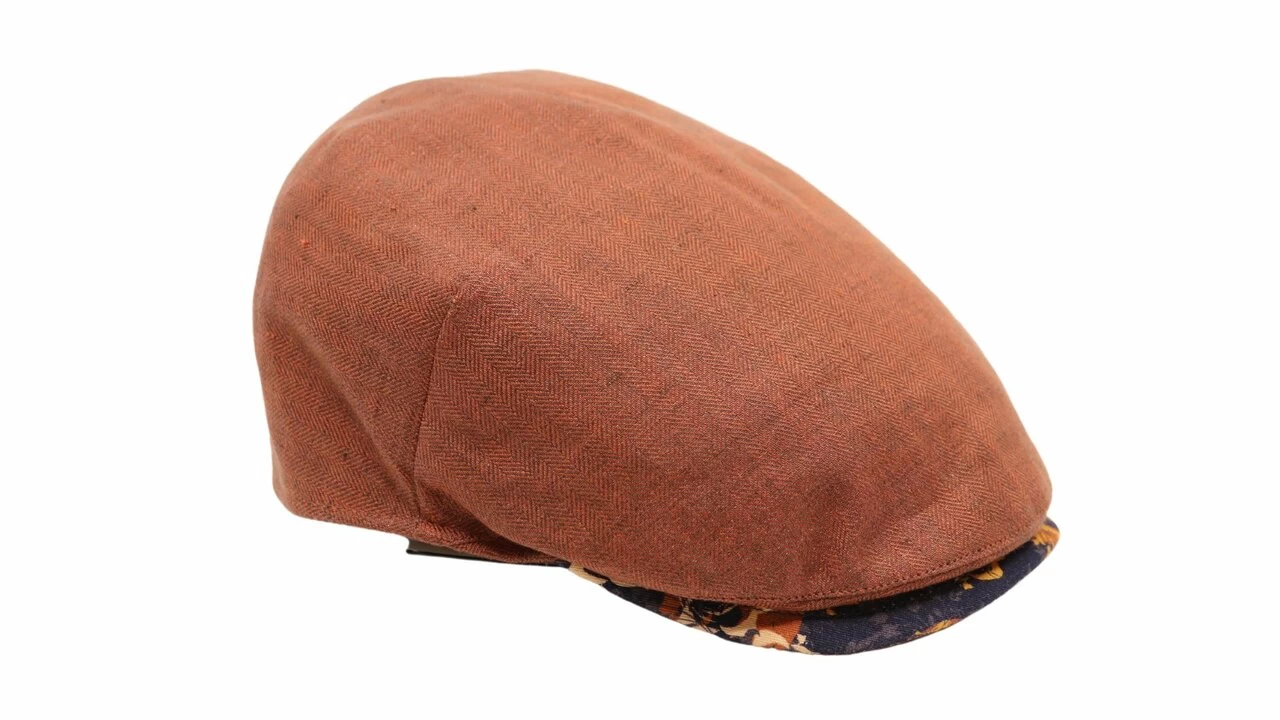 Alfonso Deste Ivy Pet Ionio Linnen Visgraat Terra Contrast Klep 3 Alfonso Deste Ivy Pet Ionio Linnen Visgraat Terra Contrast Klep