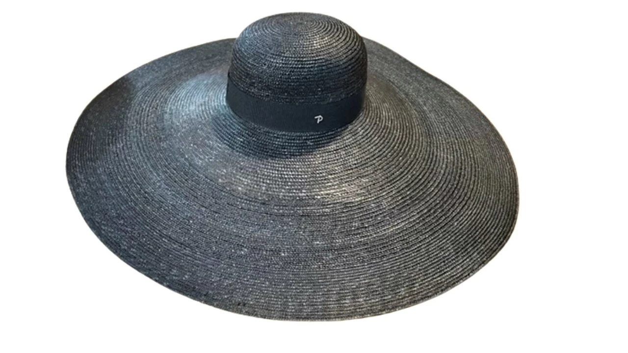 Panizza Oversized Flaphoed Stro Zwart 5 Panizza Oversized Flaphoed Stro Zwart - Afbeelding 3