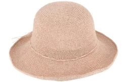 Fiebig Dames Floppy Hat Crochet Cellulose Mauve