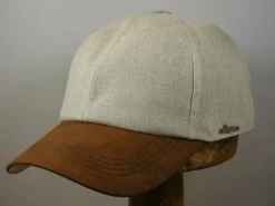 Wigens Baseball Cap Linnen Met Suede Look Stone -Hoeden Winkel 1885083795
