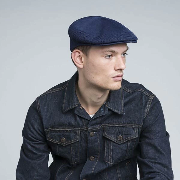 Kangol Flatcap Ventair 504 Tropic Navy 5 Kangol Flatcap Ventair 504 Tropic Navy - Afbeelding 3
