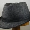Jos Van Dijck Trilby Tweed Antraciet Spikkel -Hoeden Winkel 1894341180