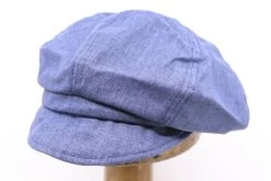 Seeberger Ballonpet Contrast Katoen En Linnen Ink Blue -Hoeden Winkel 1896740097