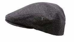 City Sport Engelse Pet 4 Scheerwol Kleine Ruit Donkergrijs