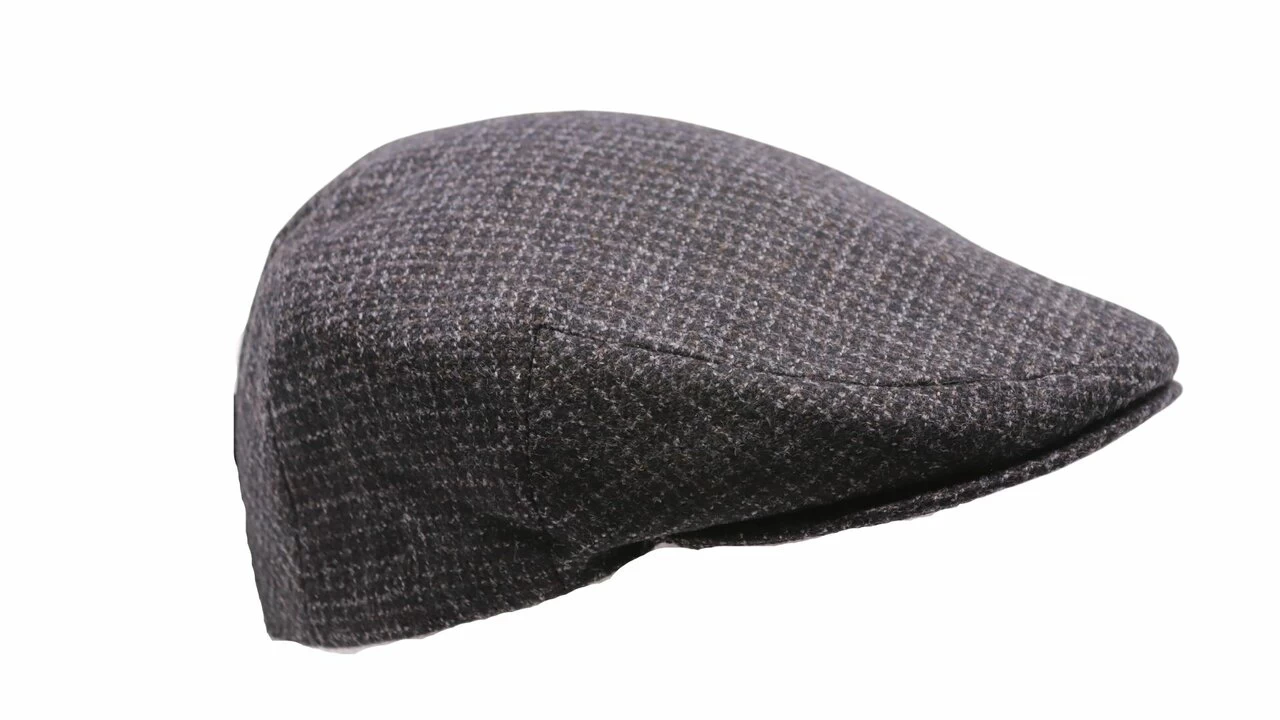 City Sport Engelse Pet 4 Scheerwol Kleine Ruit Donkergrijs 5 City Sport Engelse Pet 4 Scheerwol Kleine Ruit Donkergrijs - Afbeelding 3