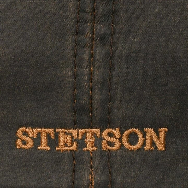 Stetson Hatteras Newsboy Cap Old Coated Cotton Brown 6 Stetson Hatteras Newsboy Cap Old Coated Cotton Brown - Afbeelding 4