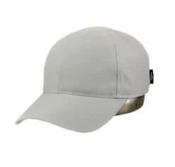 Wigens Baseball Cap Katoen Licht Grijs Gespikkelt