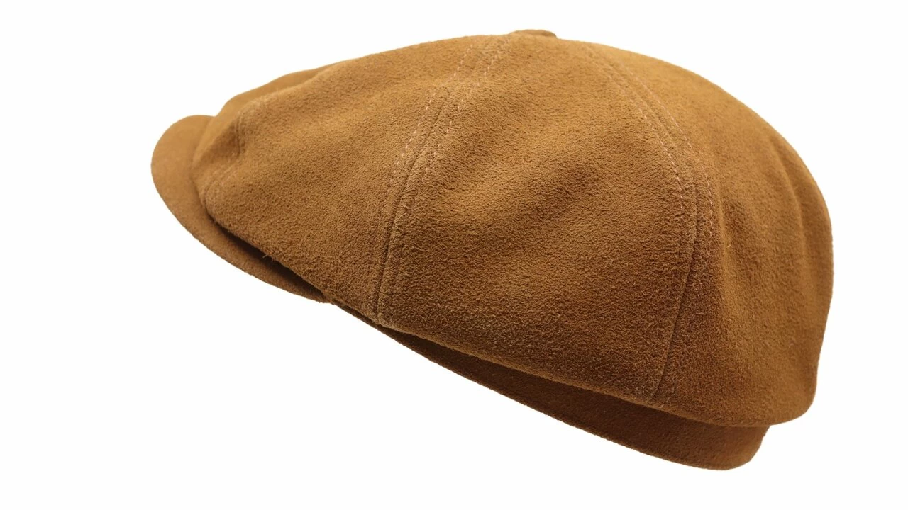 Stetson Hatteras Newsboy Cap Calf Split Cognac 5 Stetson Hatteras Newsboy Cap Calf Split Cognac - Afbeelding 3