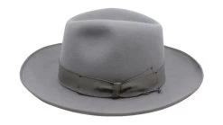 Borsalino Fedora Qs Binded Brim Pearl