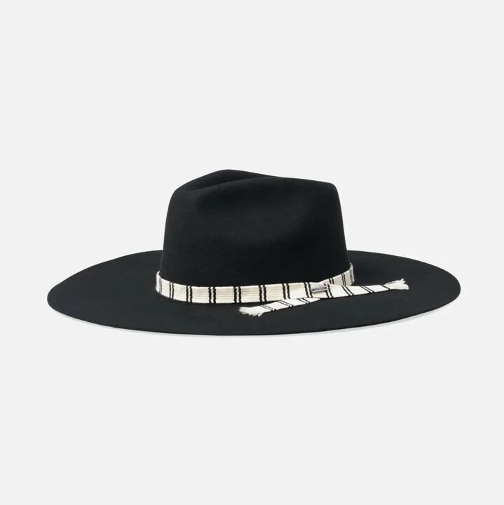 Brixton Leigh Fedora Woolfelt Black 3 Brixton Leigh Fedora Woolfelt Black