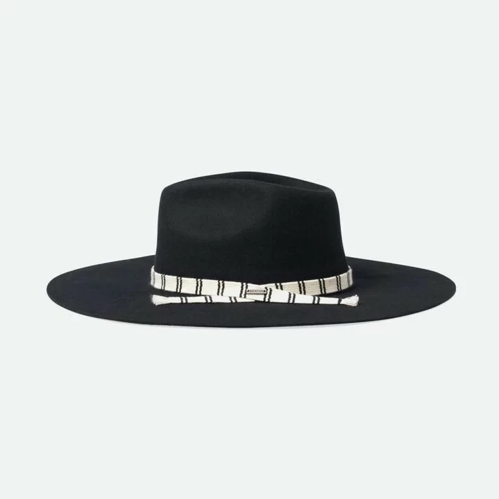 Brixton Leigh Fedora Woolfelt Black 4 Brixton Leigh Fedora Woolfelt Black - Afbeelding 2