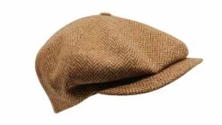 Borsalino Ballonpet Fleece Wol Visgraat Mosterd Spikkel -Hoeden Winkel 1907563863