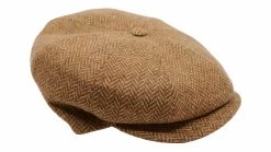 Borsalino Ballonpet Fleece Wol Visgraat Mosterd Spikkel -Hoeden Winkel 1907563869