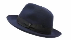 Borsalino Alessandria Fedora Klassiek Marine -Hoeden Winkel 1908322977