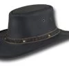 Barmah Bronco Coopers Crossing Leather Black 2 Barmah Bronco Coopers Crossing Leather Black -Hoeden Winkel 1909268232
