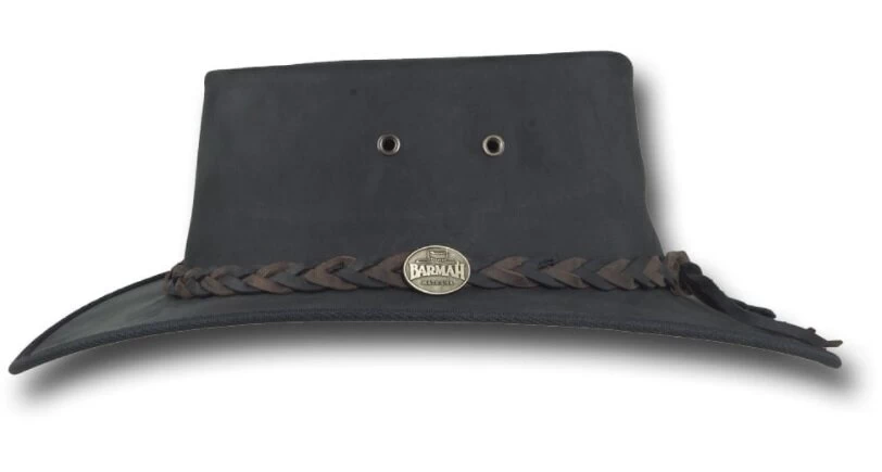 Barmah Bronco 2tone Band Leather Black 4 Barmah Bronco 2tone Band Leather Black - Afbeelding 2