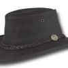 Barmah Sundowner Roo Leather Brown -Hoeden Winkel 1909275153