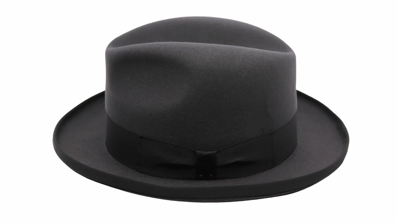 Baldini Homburg Haarvilt Antraciet 3 Baldini Homburg Haarvilt Antraciet