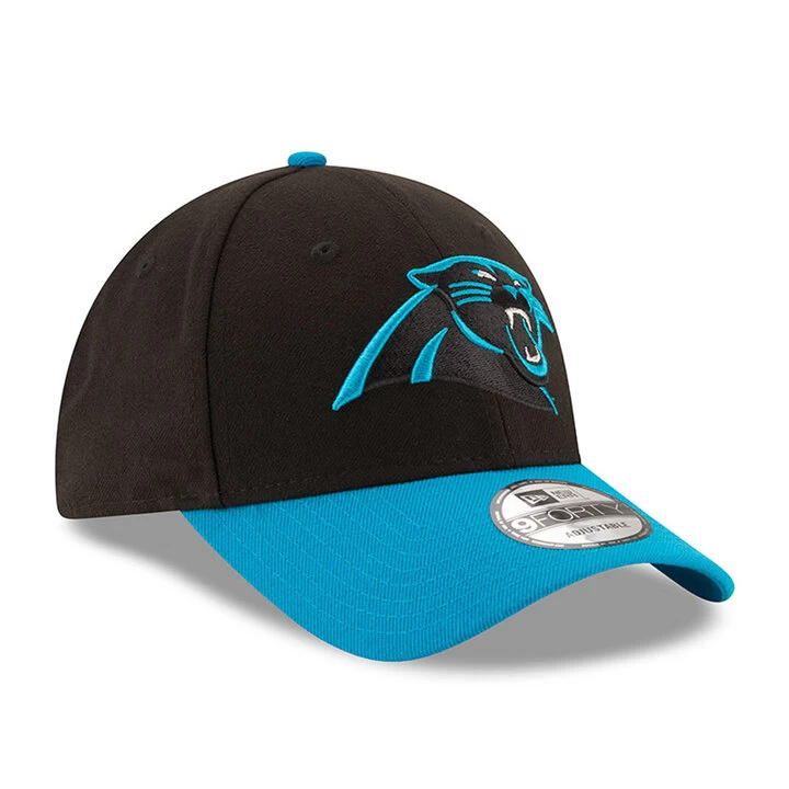 New Era 9forty Baseball Cap Nfl Carolina Panthers Black Petrol 4 New Era 9forty Baseball Cap Nfl Carolina Panthers Black Petrol - Afbeelding 2