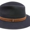 Borsalino Alessandria New Outdoor Haarvilt Zwart Bruin