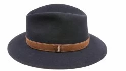Borsalino Alessandria New Outdoor Haarvilt Zwart Bruin
