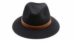 Borsalino Alessandria New Outdoor Haarvilt Zwart Bruin -Hoeden Winkel 1912153989