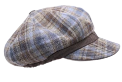 Portaluri Ballonpet Alis Linnen Ruit Blauw Bruin -Hoeden Winkel 1914668991